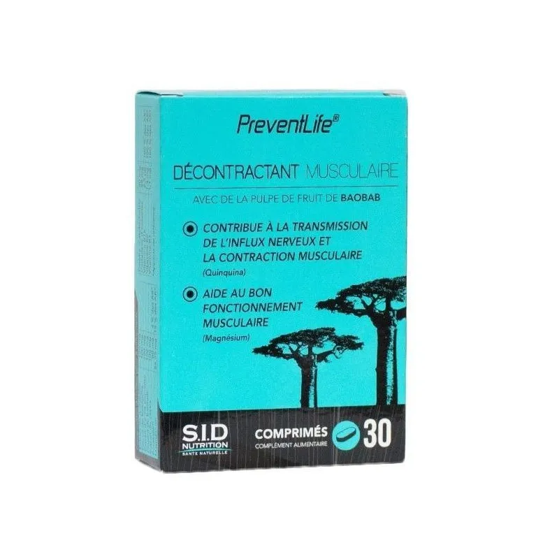 Sid Prevent Life Décontractant Musculaire 30 Comprimés