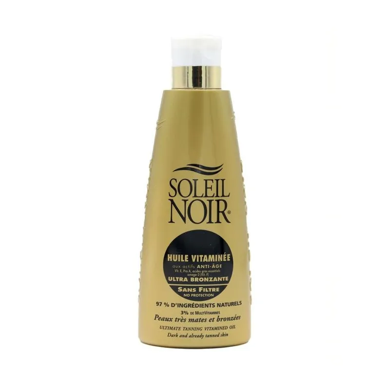 Soleil Noir Huile Sèche Vitaminée Sans Filtre Ultra Bronzante 150ml Soleil Noir Huile Sèche Vitaminée Sans Filtre Ultra Bronzante 150ml