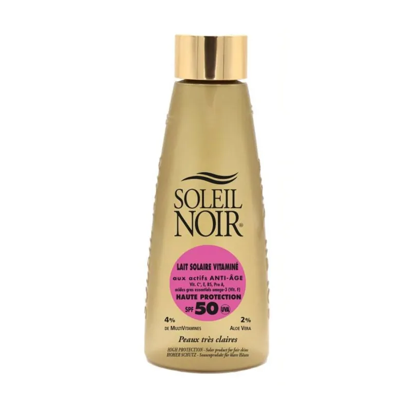 Soleil Noir Lait Vitaminé Haute Protection SPF50 150ml Soleil Noir Lait Vitaminé Haute Protection SPF50 150ml