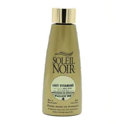Soleil Noir Lait Vitaminé Pailleté OR 4 Sublimateur de Bronzage 150ml