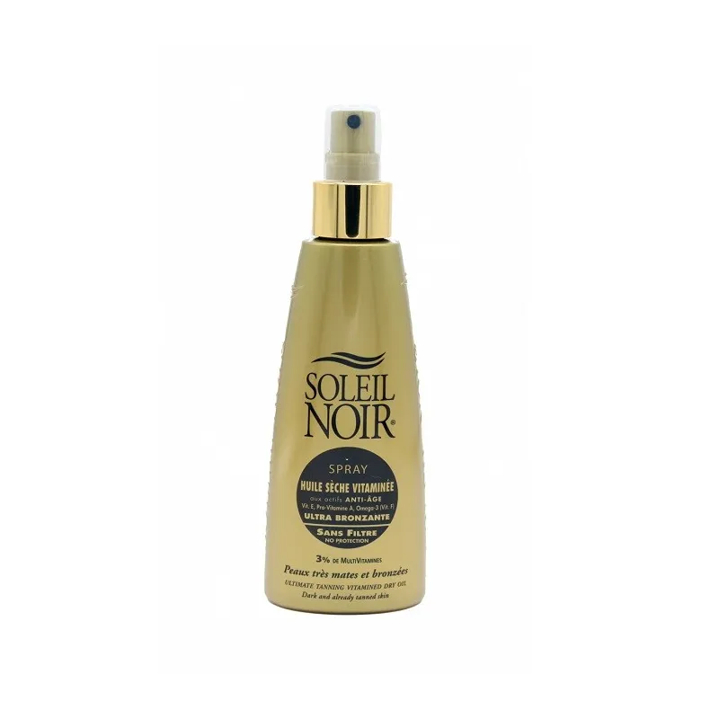 Soleil Noir Spray Huile Sèche Vitaminée Peaux très Mates 150ml