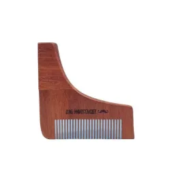 Big Moustache Peigne Taille Barbe en Bois Antistatique