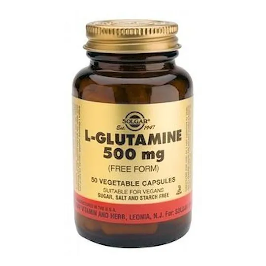 Solgar L-Glutamine 500mg 50 gélules végétales Solgar L-Glutamine 500mg 50 gélules végétales