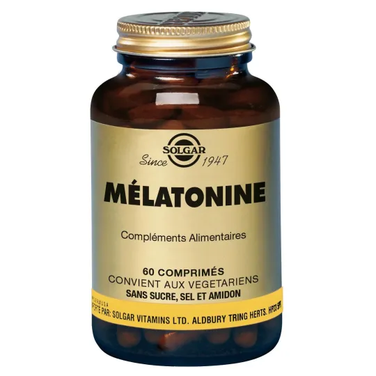 Solgar Mélatonine 1 mg 60 comprimés Solgar Mélatonine 1 mg 60 comprimés