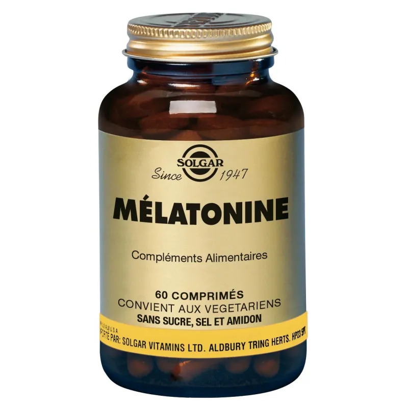 Solgar Mélatonine 1 mg 60 comprimés Solgar Mélatonine 1 mg 60 comprimés