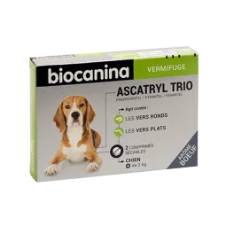 Biocanina Ascatryl Trio 2 Comprimés Chien de +2kg