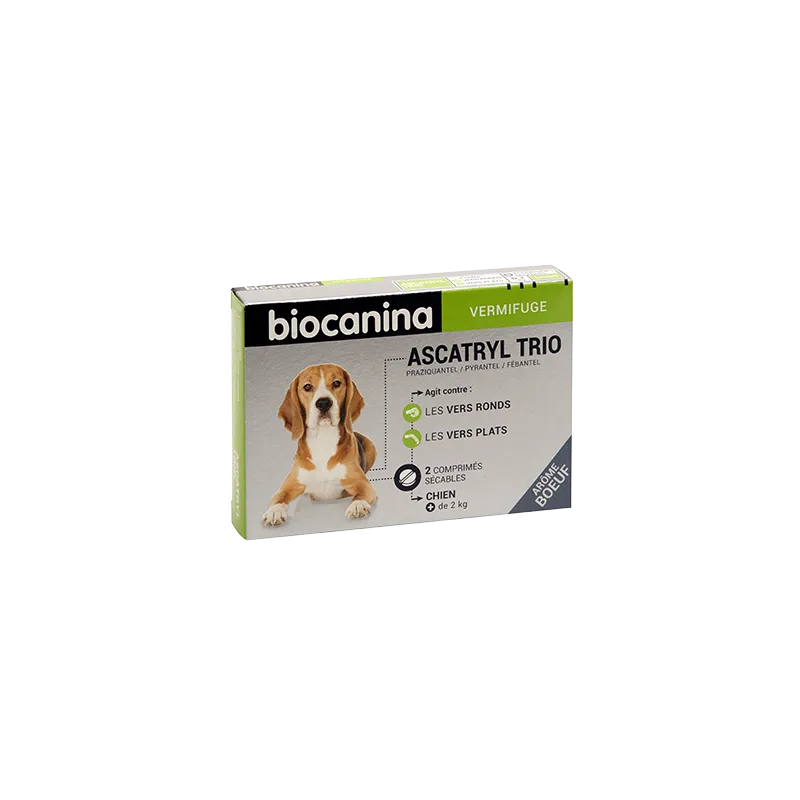 Biocanina Ascatryl Trio 2 Comprimés Chien de +2kg Biocanina Ascatryl Trio 2 Comprimés Chien de +2kg