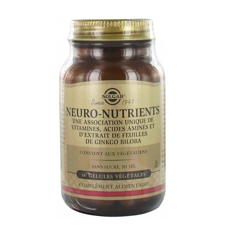 Solgar Neuro Nutrients 60 Gélules Végétales Solgar Neuro Nutrients 60 Gélules Végétales