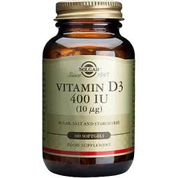 Solgar Vitamine D3 400UI 100 Gélules Végétales
