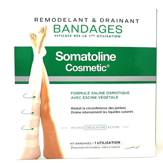 Somatoline Cosmetic Kit Remodelant & Drainant 2 Bandages Somatoline Cosmetic Kit Remodelant & Drainant 2 Bandages