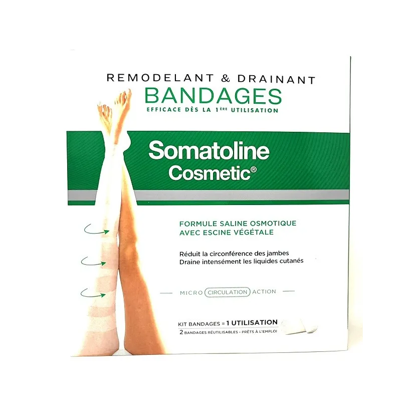 Somatoline Cosmetic Kit Remodelant & Drainant 2 Bandages Somatoline Cosmetic Kit Remodelant & Drainant 2 Bandages