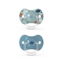 Suavinex 2 Sucettes Symétriques Silicone 6-18 mois -Forest bleu