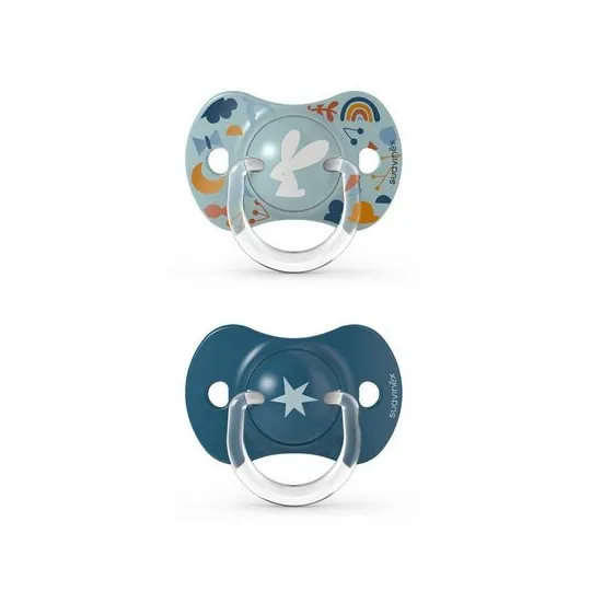 Suavinex 2 Sucettes Symétriques SX Pro +18mois-Forest bleu Suavinex 2 Sucettes Symétriques SX Pro +18mois-Forest bleu