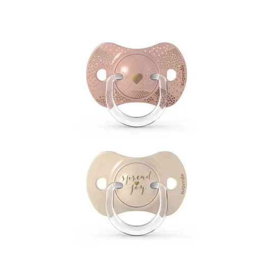 Suavinex 2 Sucettes Symétriques SX Pro +18mois-Joy doré Suavinex 2 Sucettes Symétriques SX Pro +18mois-Joy doré