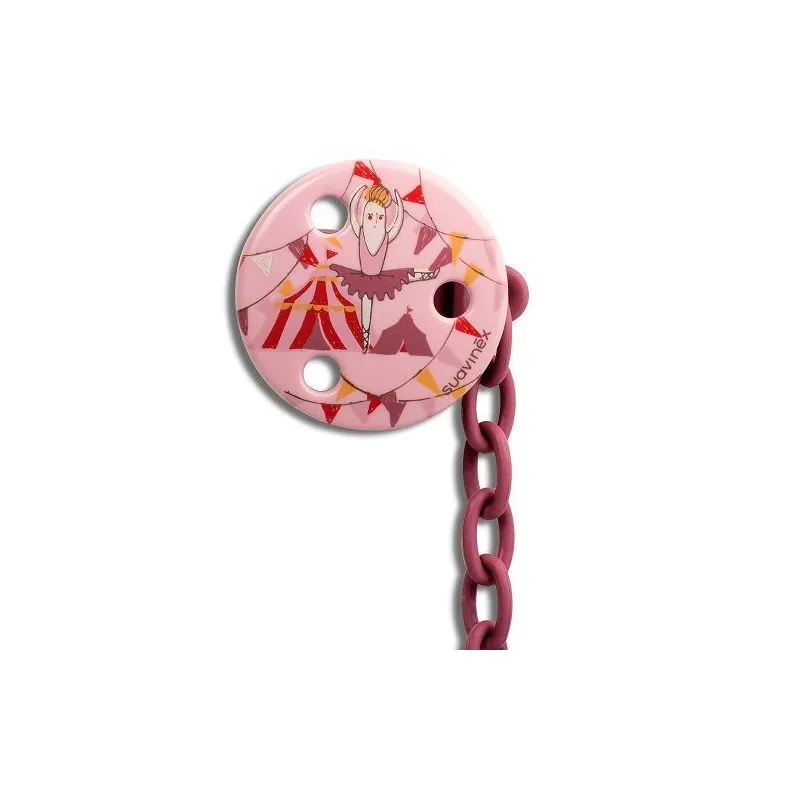 Suavinex Attache Sucette Rond Ballerine Dès la Naissance