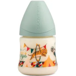 Suavinex Biberon Goulot Large Tétine Physiologique S 0-6 mois Bleu 150ml