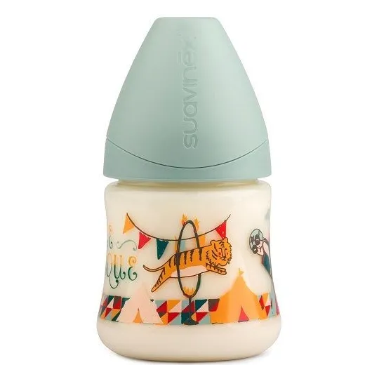 Suavinex Biberon Goulot Large Tétine Physiologique S 0-6 mois Bleu 150ml Suavinex Biberon Goulot Large Tétine Physiologique S 0-6 mois Bleu 150ml
