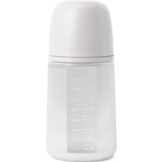 Suavinex Biberon Silicone SX Pro M Blanc +3mois 240ml