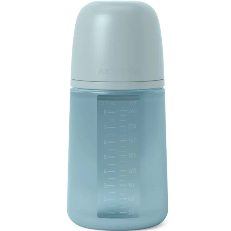 Suavinex Biberon Silicone SX Pro M Bleu +3mois 240ml