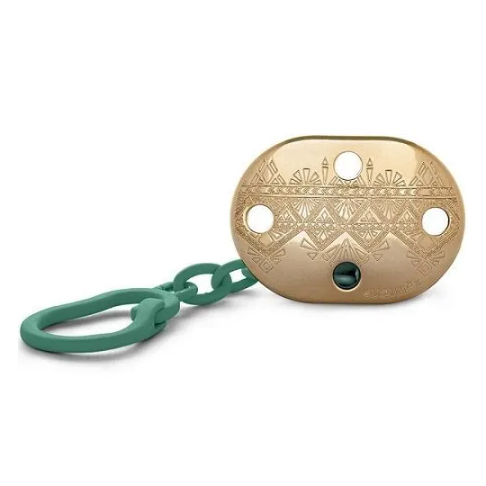 Suavinex Couture Attache Sucette Doré et Vert