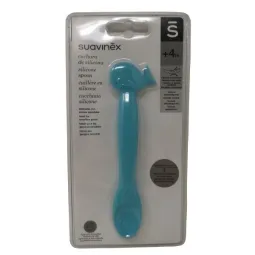 Suavinex Cuillère Silicone bleu +4 mois