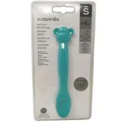 Suavinex Cuillère Silicone Turquoise +4 mois