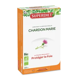 SuperDiet Chardon Marie Bio 20 Ampoules 15ml