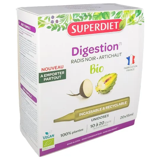 SuperDiet Digestion Bio Vegan 20 Unidoses de 15ml SuperDiet Digestion Bio Vegan 20 Unidoses de 15ml