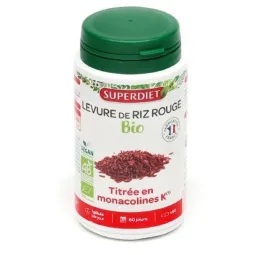 SuperDiet Levure de Riz Rouge 60 gelules