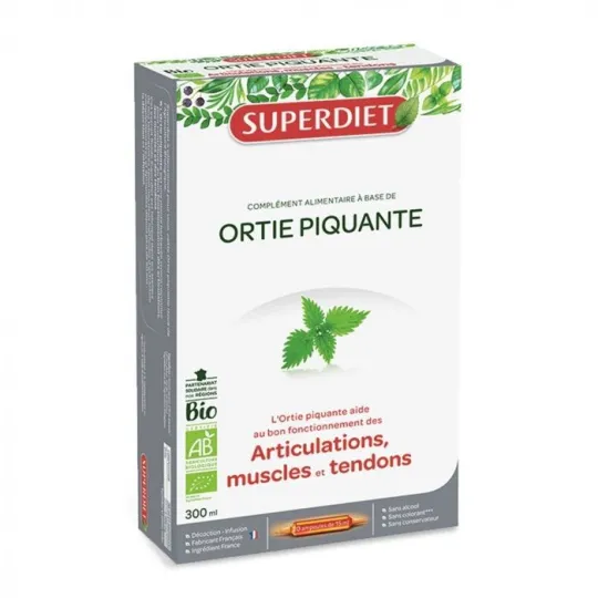 Superdiet Ortie Piquante Bio 20 Ampoules