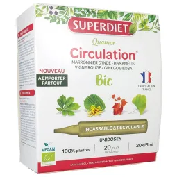 SuperDiet Quatuor Circulation Bio 20 Unidoses de 10 ml