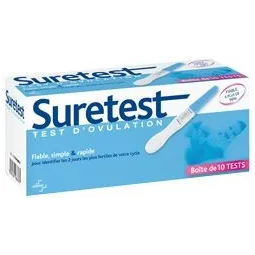 Suretest Test d'Ovulation Boîte de 10 tests