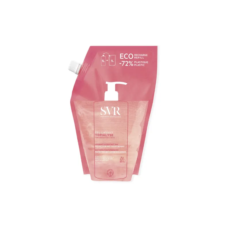 SVR Topialyse Gel lavant Apaisant Hydratant 24h Eco Recharge 1 Litre SVR Topialyse Gel lavant Apaisant Hydratant 24h Eco Recharge 1 Litre