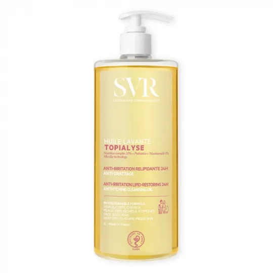 SVR Topialyse Huile lavante Anti-Irritation Relipidante 24h 1 Litre