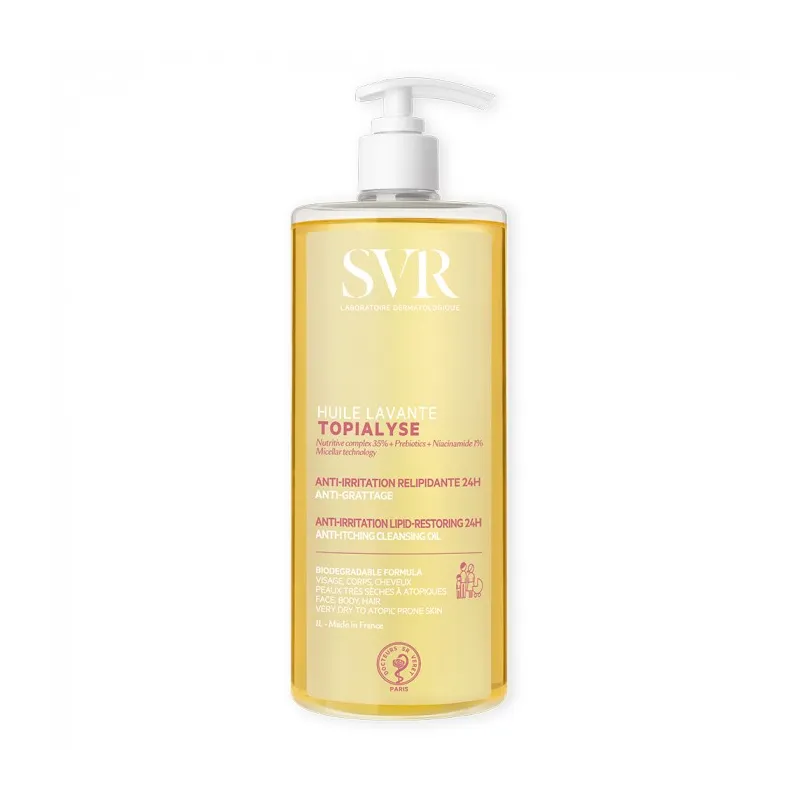 SVR Topialyse Huile lavante Anti-Irritation Relipidante 24h 1 Litre