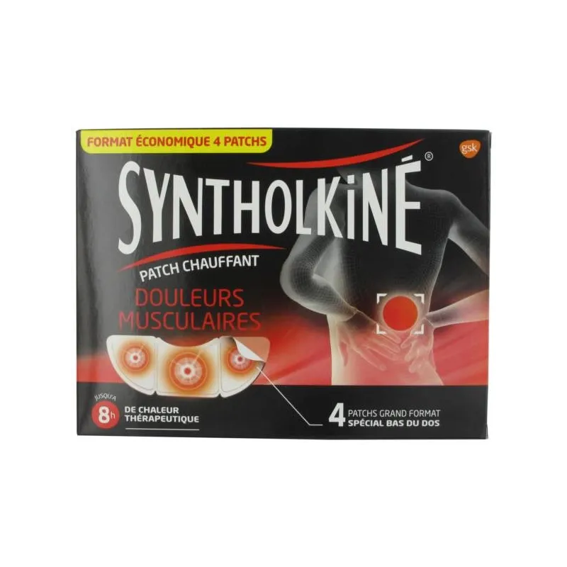 Syntholkiné Patch Chauffant Spécial Dos 4 Patchs