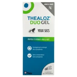 Théa Thealoz Duo Gel Yeux secs Jour & Nuit 10 Unidoses de 0.4g