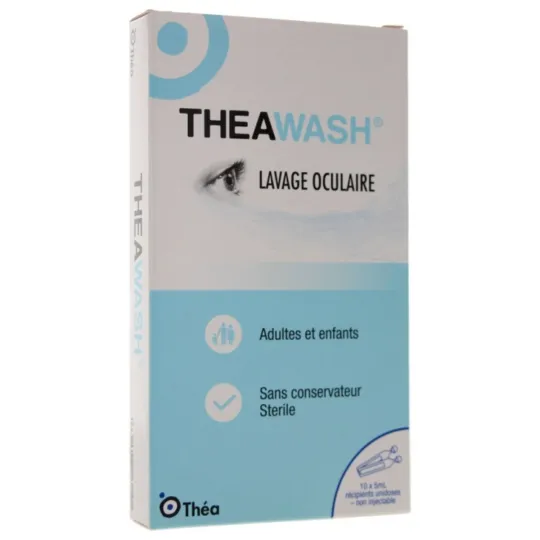 Théa Theawash Lavage Oculaire 10 dosettes de 5ml Théa Theawash Lavage Oculaire 10 dosettes de 5ml