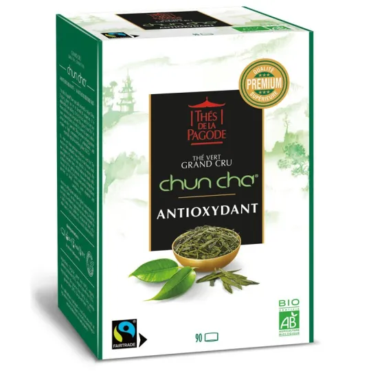 Thés de la Pagode Chun Cha Antioxydant Bio 90 Infusettes