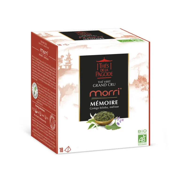 Thés de la Pagode Morri Mémoire Bio 18 Sachets