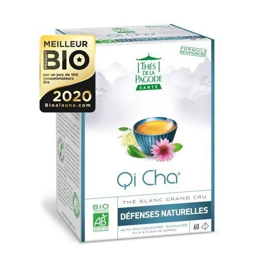Thés de la Pagode Qi Cha Bio Protect 60 Sachets Thés de la Pagode Qi Cha Bio Protect 60 Sachets