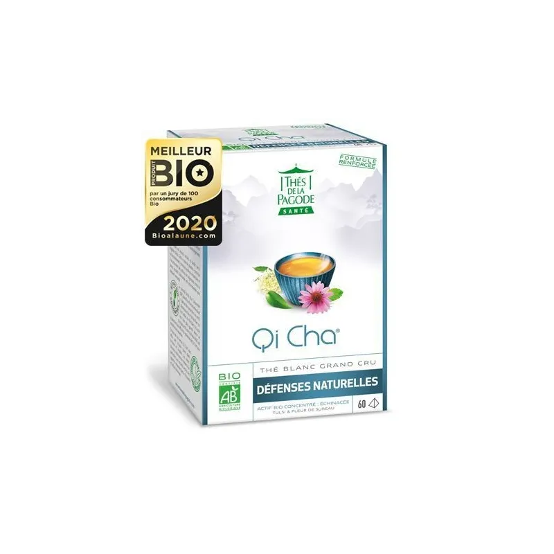 Thés de la Pagode Qi Cha Bio Protect 60 Sachets Thés de la Pagode Qi Cha Bio Protect 60 Sachets