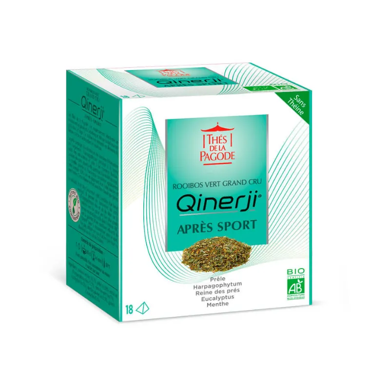 Thés de la Pagode Qinerji Bio Après Sport 18 sachets