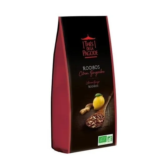 Thés de la Pagode rooibos Citron Gingembre 100gr Thés de la Pagode rooibos Citron Gingembre 100gr