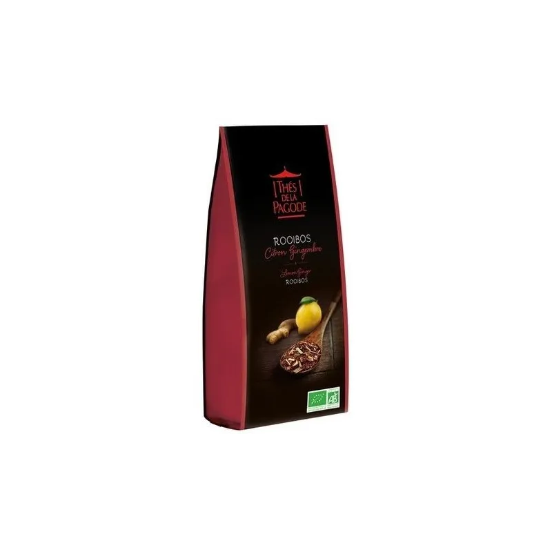 Thés de la Pagode rooibos Citron Gingembre 100gr Thés de la Pagode rooibos Citron Gingembre 100gr