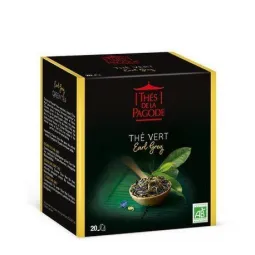 Thés de la Pagode Thé Vert Earl Grey Bio 20 Infusettes