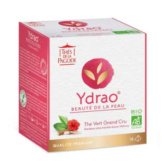 Thés de la Pagode Ydrao Beauté de la Peau Bio 18 Sachets Thés de la Pagode Ydrao Beauté de la Peau Bio 18 Sachets