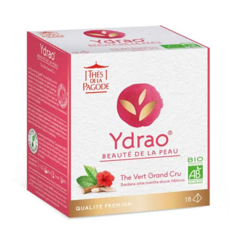 Thés de la Pagode Ydrao Beauté de la Peau Bio 18 Sachets Thés de la Pagode Ydrao Beauté de la Peau Bio 18 Sachets