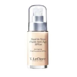 TLeclerc Fond de teint Fluide Anti-Age SPF 20 02 Clair Rosé satiné Nouvelle formule