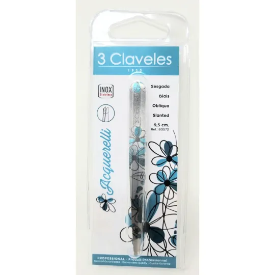 3 Claveles Pince à Epiler Mors Biais 9cm 3 Claveles Pince à Epiler Mors Biais 9cm